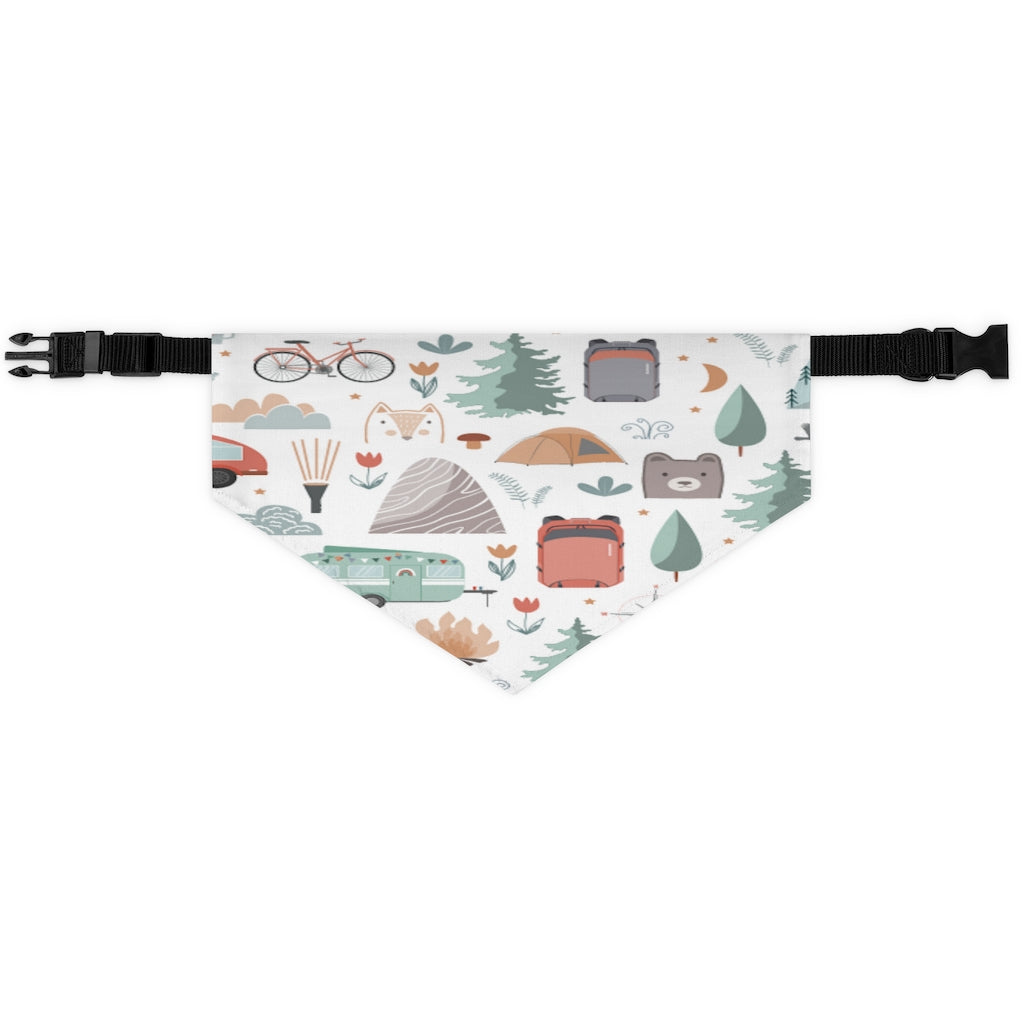 "Cute Camping" Pet Bandana Collar
