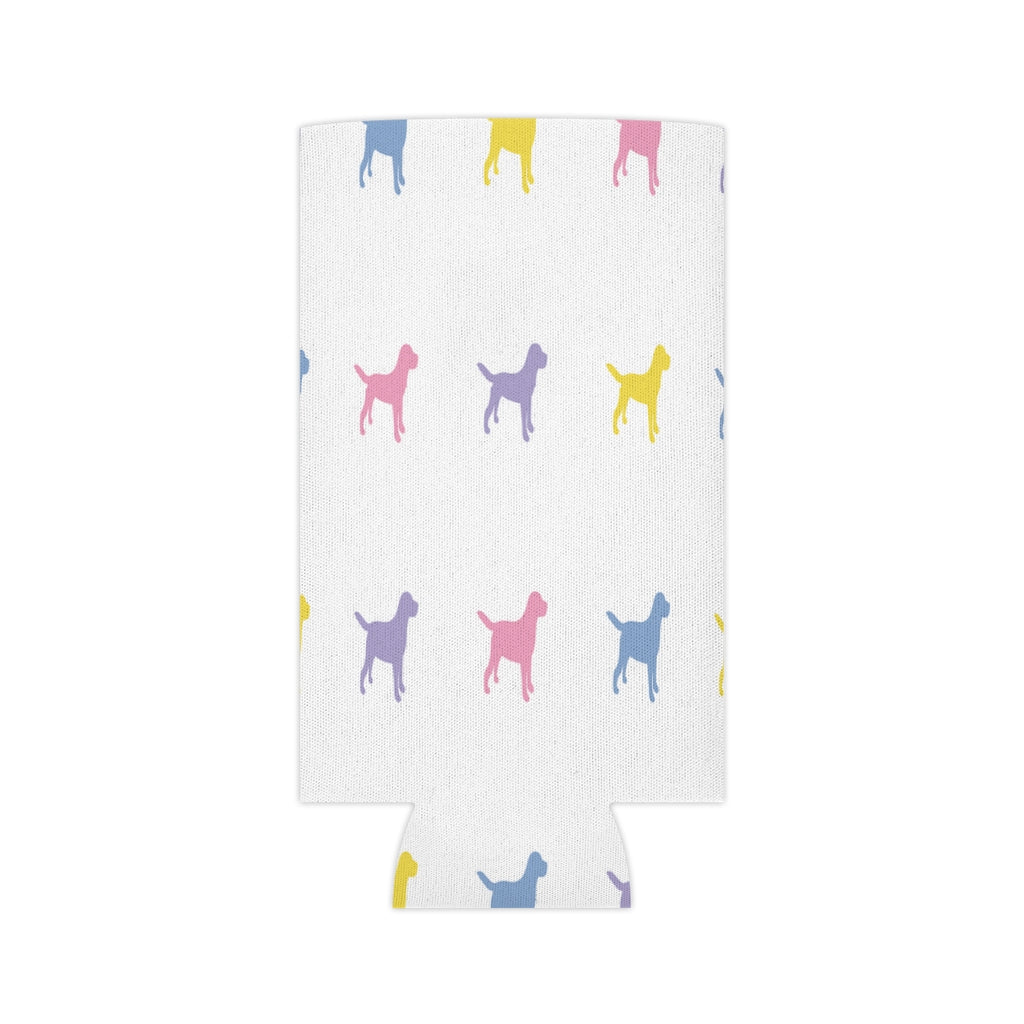 "Pastel Dogs" 2 Sizes Can Cooler