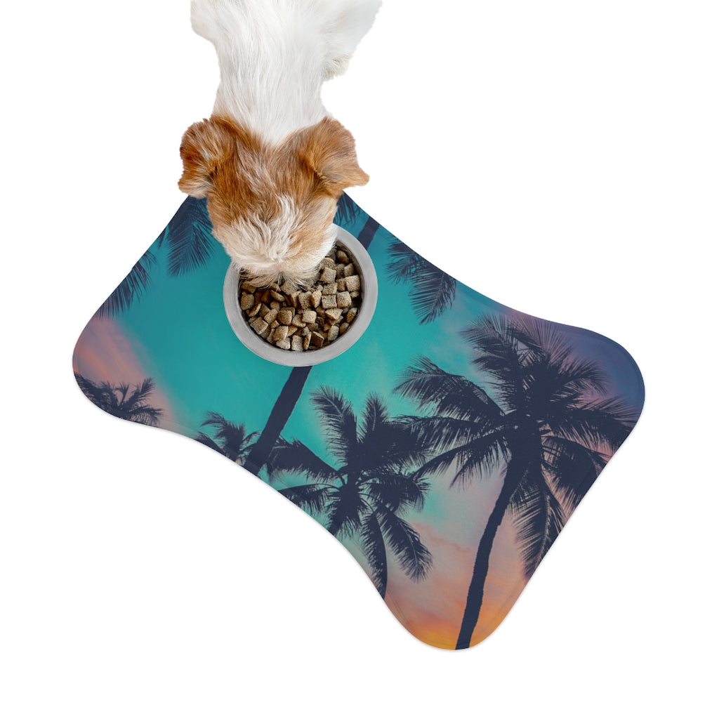 "Palm Trees" Pet Bowl Mats