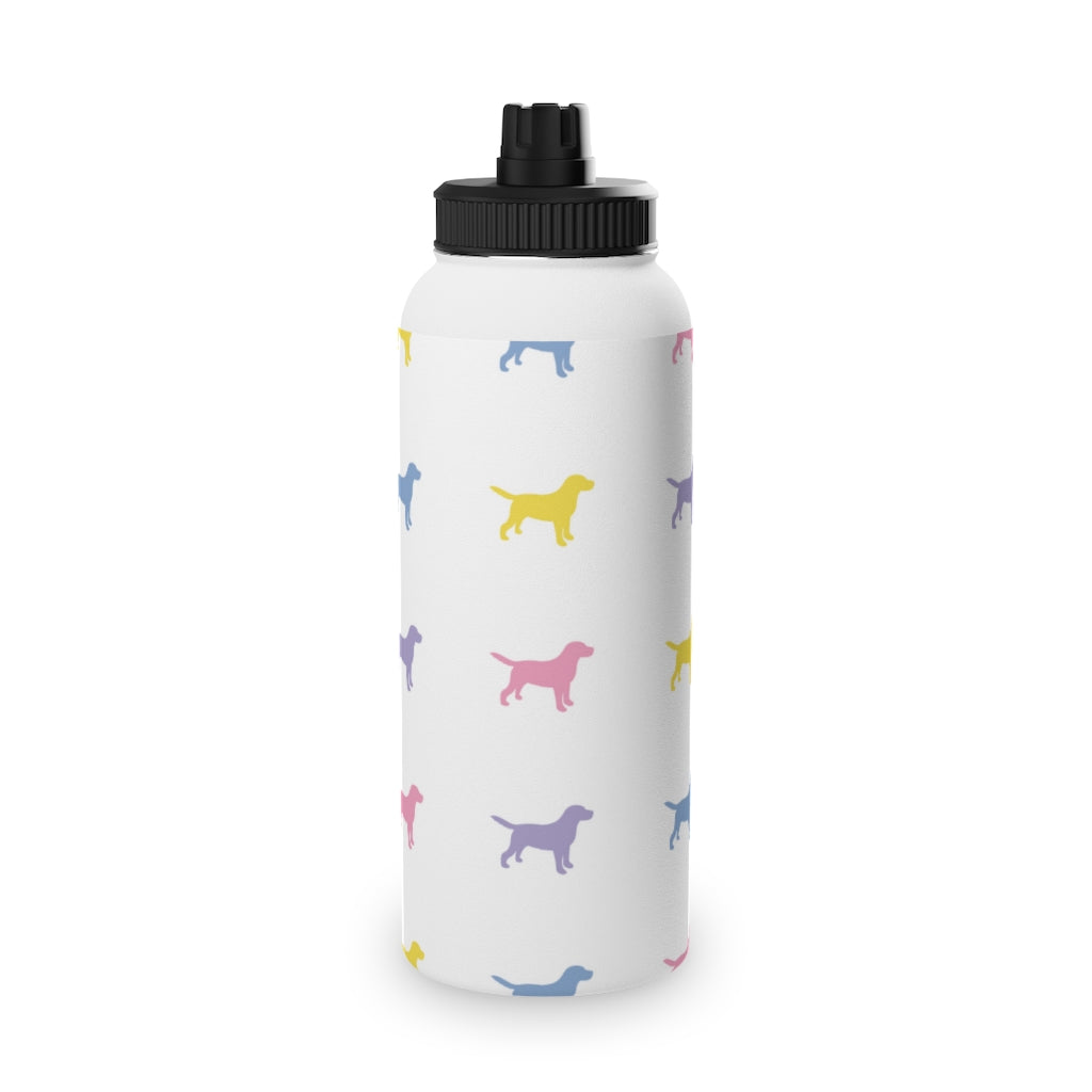 "Pastel Dogs" Water Bottle with Sports Lid