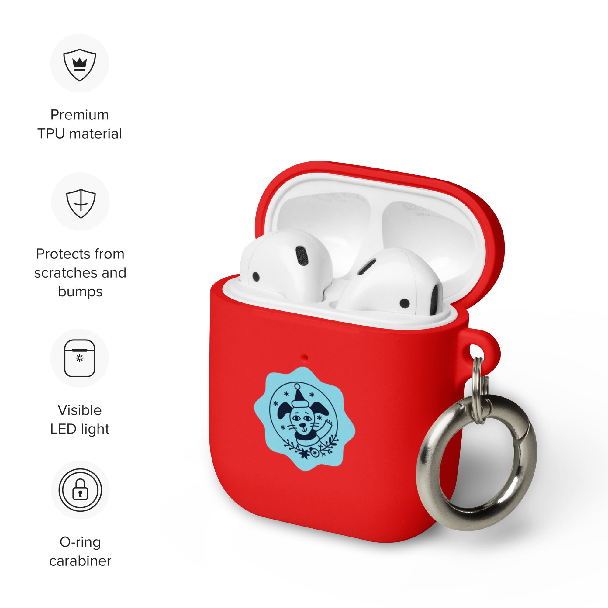 "Winter Pup" AirPods case