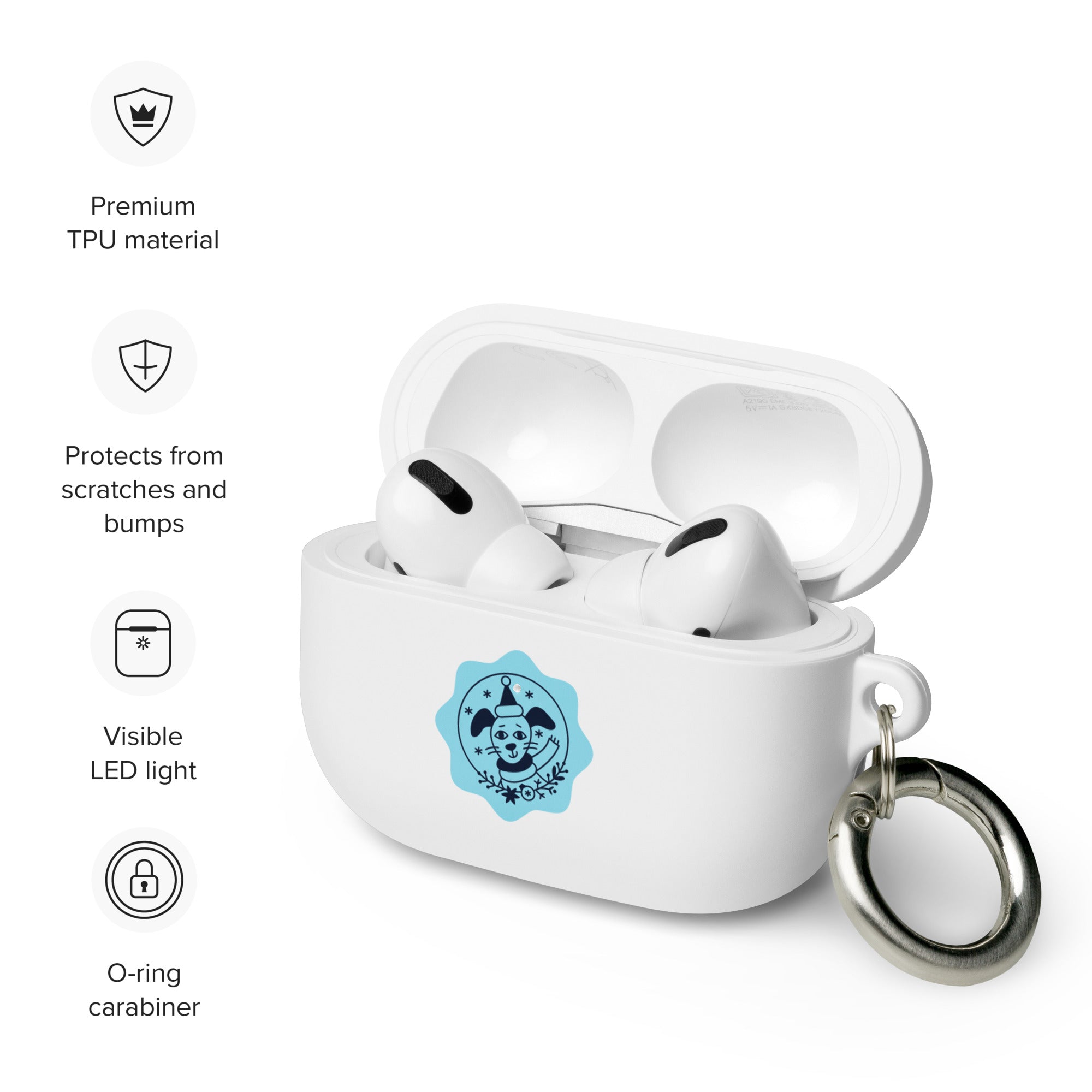 "Winter Pup" AirPods case