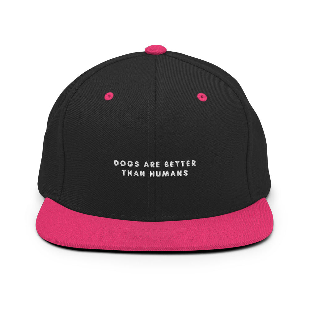 "Dogs Are Better Than Humans" Snapback Hat