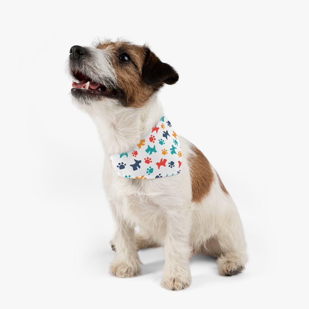 "Colorful Pups" Pet Bandana Collar