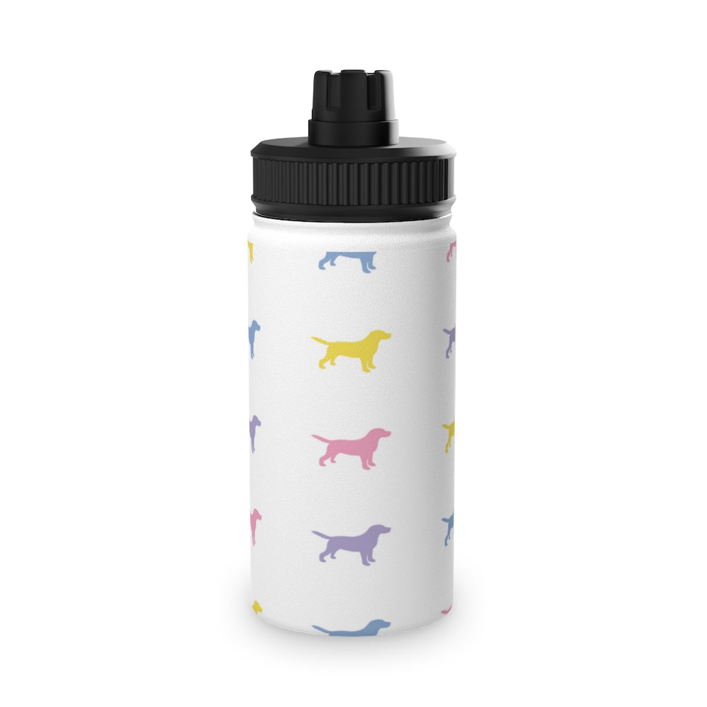 "Pastel Dogs" Water Bottle with Sports Lid