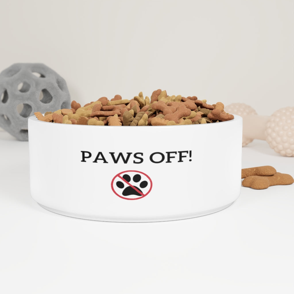 "Paws Off" Pet Bowl